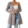 thumbnail image 1 of Wensltd Fall Cardigans for Women Loose Casual Open Front Long Sleeve Tops, 1 of 9