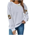 thumbnail image 1 of Wensltd Fall Pumpkin Sweatshirt for Women Pullovers Tops Thanksgiving Long Sleeve Shirt, 1 of 4