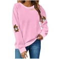 thumbnail image 1 of Wensltd Fall Pumpkin Sweatshirt for Women Pullovers Tops Thanksgiving Long Sleeve Shirt, 1 of 4