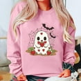 thumbnail image 1 of Wensltd Fall V Neck Sweatshirt for Women Funny Halloween Long Sleeve Graphic Family Party Tops, 1 of 3