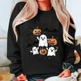 thumbnail image 1 of Wensltd Fall V Neck Sweatshirt for Women Funny Halloween Long Sleeve Graphic Family Party Tops, 1 of 3