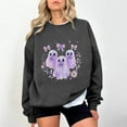 thumbnail image 1 of Wensltd Fall V Neck Sweatshirt for Women Funny Halloween Long Sleeve Graphic Family Party Tops, 1 of 4