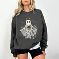 thumbnail image 1 of Wensltd Fall V Neck Sweatshirt for Women Funny Halloween Long Sleeve Graphic Family Party Tops, 1 of 4