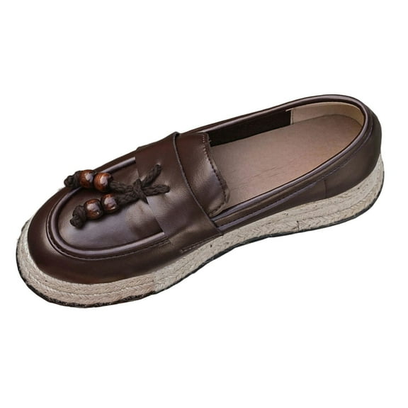 Wensltd Fall Winter Chunky Loafers for Women Wide Width Comfortable Lightweight Fsshion Casual Shoe