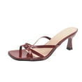 thumbnail image 1 of Wensltd Fashion High Heel Sandals for Women Wide Width Open Toe Summer Fall Party Dressy Shoes, 1 of 9