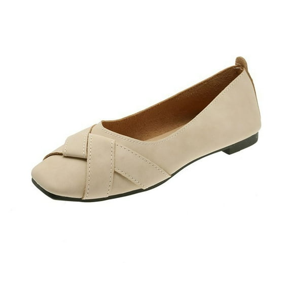 Wensltd Fashionable Soft Sole Shoes for Women Shallow Mouth Spring Fall Comfortable Elegant Shoes