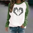 thumbnail image 1 of Wensltd Halloween Sweatshirts Women Fall Long Sleeve Crewneck Loose fit Pullover Tops, 1 of 8