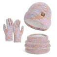 thumbnail image 1 of Wensltd Hat Scarf Gloves Set for Women Knit Warm Outdoor Beanie Comfortable Fashion Hats Gray, 1 of 1