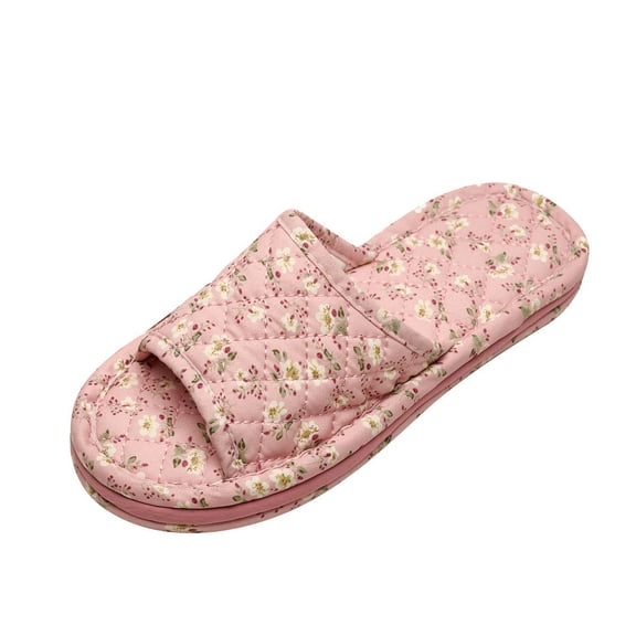 Wensltd House Slippers for Guests Solid Color Breathable Comfortable Open Toe Indoor Slipper