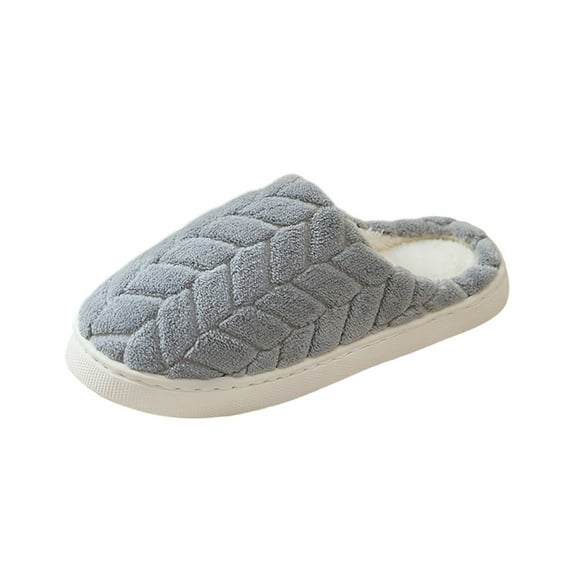 Wensltd House Slippers for Women Brown Warm Memory Foam Comfy Indoor and Outdoor Slippers Wide Width