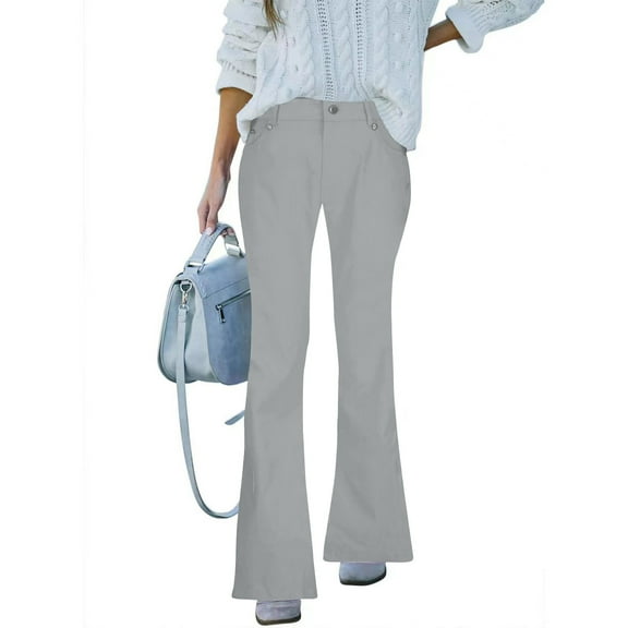 Wensltd Jeans for Women Mid Waisted Stretchy Pull On Slim Fit Jeans