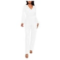 thumbnail image 1 of Wensltd Jumpsuits for Women Sequin Slimming Long Sleeve One Piece Romper Outfit, 1 of 5