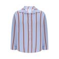 thumbnail image 1 of Wensltd Lapel Button Down Shirts for Women Dressy Stripe Printed Long Sleeve Blouse, 1 of 4