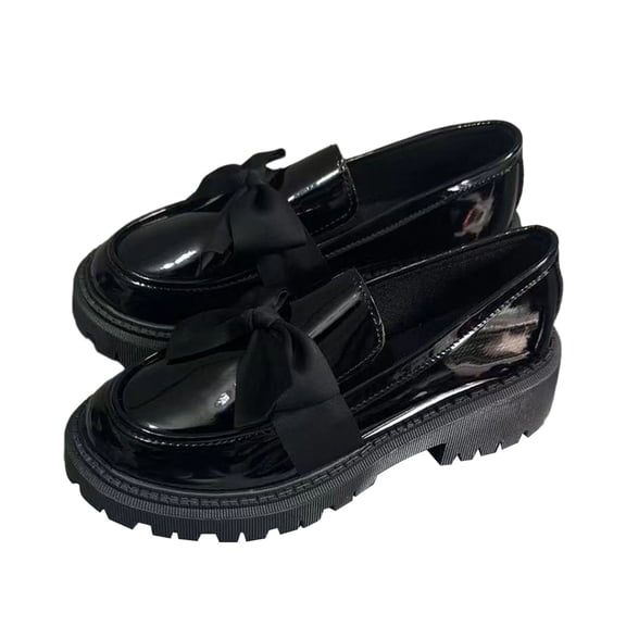 Wensltd Loafers for Women Comfort Round Toe Bow Flat Shoes for Women Casual Everyday Wear Plus Size Wide Width Shoes