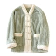 thumbnail image 1 of Wensltd Long Sleeve Fleece Pajama Tops for Women Plus Size Thick Cozy Soft Winter Home Clothes, 1 of 3