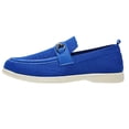 thumbnail image 1 of Wensltd Men Shoes Breathable Loafers Round Toe Lightweight Walking Outdoor Flat Shoes Wide Width Blue, 1 of 9
