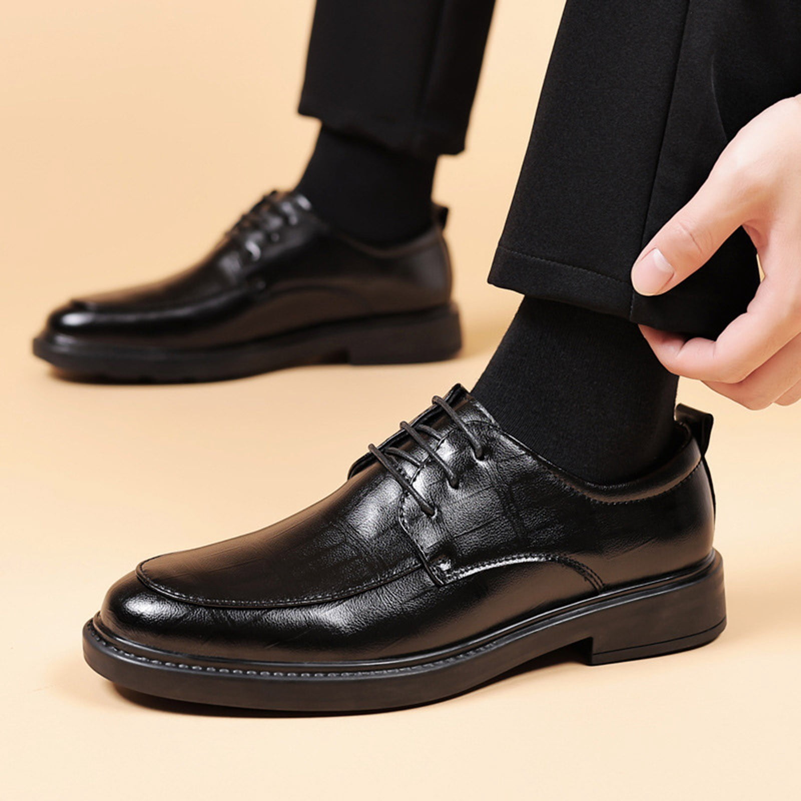 most comfortable men's dress shoes Sage Linen Puff Sleeve Dress L main image 0