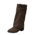 thumbnail image 1 of Wensltd Mid Calf Boots for Women Wide Width Fall and Winter Fashion Comfortable Riding Boots, 1 of 9