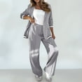 thumbnail image 1 of Wensltd Outfits for Women Notched Collar Casual Ribbed Suit Jacket Long Sleeve Clothes, 1 of 8