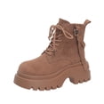 thumbnail image 1 of Wensltd Ankle Booties for Women Retro Vintage Style Comfort Casual Fashion Thick Bottom Shoes, 1 of 8
