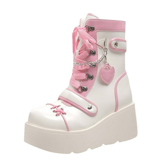 Wensltd Boots for Women Wide Width Round Toe Office Daily Casual Party Fashion Comfortable Warm Winter Fall Shoes​