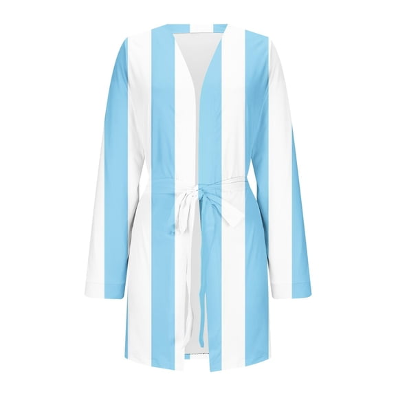 Wensltd Plus Size Bathrobe with Tie Belt for Women Comfortable Soft Nightgown for Morning and Evening Wear S-5XL