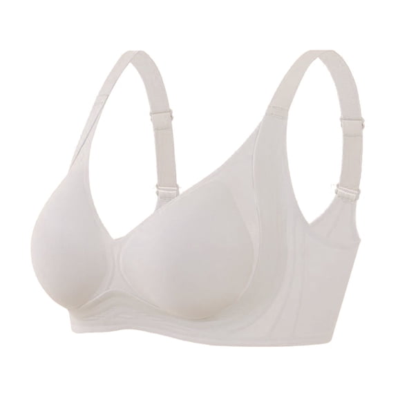 Wensltd Push Up Bra for Women Breathable Daily Wear Versatile Comfort Simple Style Solid Color Bra