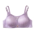 thumbnail image 1 of Wensltd Push Up Bras for Women Wireless Back Closure Lace Trim Everyday Bras for Women Lightweight Breathable Comfortable Soft Cup Bras, 1 of 3