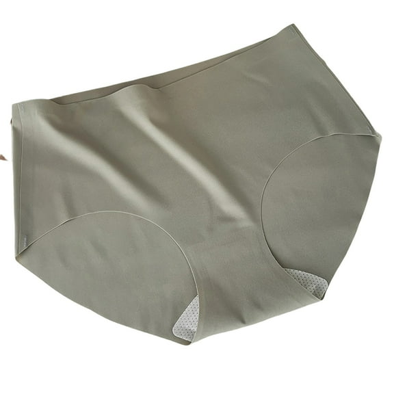 Wensltd Seamless Briefs for Women Cotton Solid Color Comfortable Stretch Plus Size Underwear