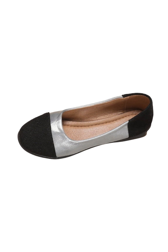 Spring Fall Shallow Mouth Shoes Fashion Casual Style Solid Color Round Toe Women's Flats