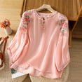 thumbnail image 1 of Wensltd Spring Summer Womens Linen Tops V Neck T Shirts Casual Basic Tees, 1 of 9