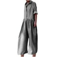 thumbnail image 1 of Wensltd Summer Jumpsuits for Women Dressy Sleeve Wide Leg Pants Rompers Elegant One Piece Outfits, 1 of 5