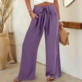 thumbnail image 1 of Wensltd Summer Women Cropped Pants Thin Straight Pants Work, 1 of 6