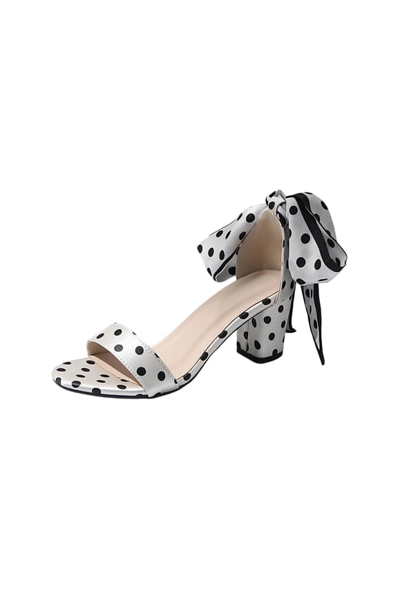 Trendy Sandals for Women Chunky Heel Sandals Trendy Spring and Summer Fashion Sandals White