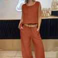 thumbnail image 1 of Wensltd Two Piece Sets for Women Summer Vacation Outfits Sleeveless Tops Lounge Matching Clothes, 1 of 6