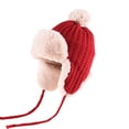 thumbnail image 1 of Wensltd Unisex Fall Winter Plush Hat Solid Color Outdoor Cycling Warm Beanie Cap for Men Women Cold Weather, 1 of 6