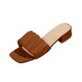 thumbnail image 1 of Wensltd Wide Width Sandals for Women Block Heel Slide Sandals Soft Lightweight All Season Comfy Casual Daily Outdoor Sandals, 1 of 9