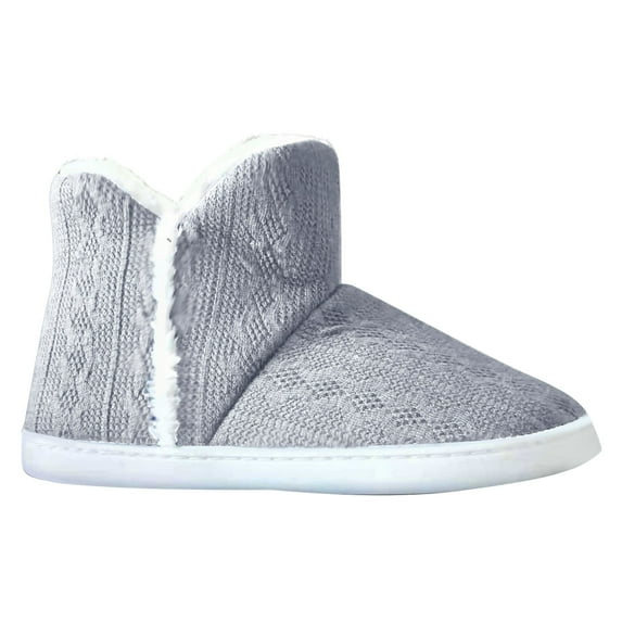 Wensltd Winter Fuzzy Snow Boots for Women Ankle Solid Color Slip On Boot Shoes Pink