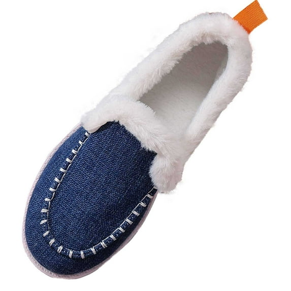 Wensltd Winter Snow Boots for Women Wide Width Solid Color Comfortable Warm Plush Fuzzy Short Boots Black