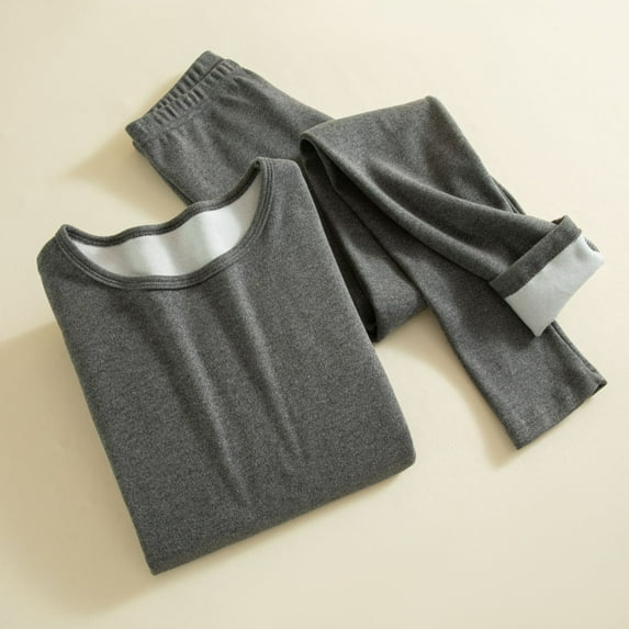 Wensltd Winter Thermal Sets for Women Long Sleeve Underwear Top and Pants Warm Comfortable Home Clothes Green