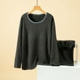thumbnail image 1 of Wensltd Winter Thermal Sets for Women Long Sleeve Underwear Top and Pants Warm Comfortable Home Clothes Green, 1 of 3