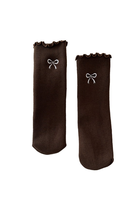 Winter Warm Thickened Socks Women Soft Cozy Thermal Comfortable Solid Color Indoor Socks Black