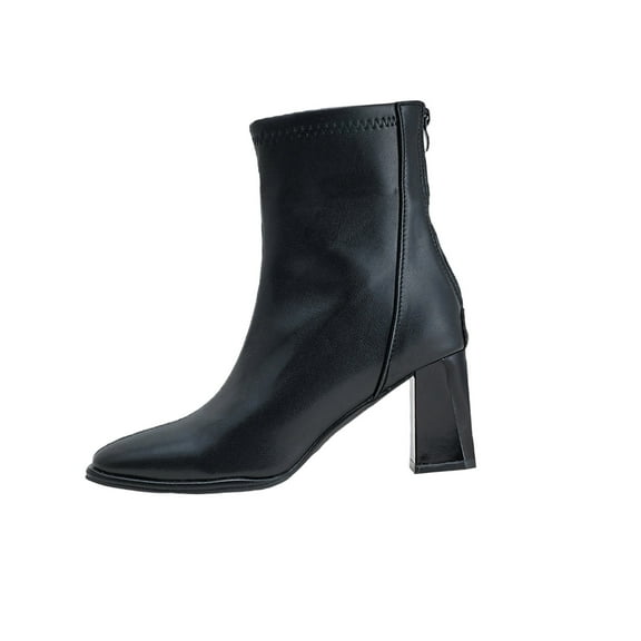 Wensltd Women Ankle Boots High Heel Fashion Party Daily Wear Elegant Boots Grey