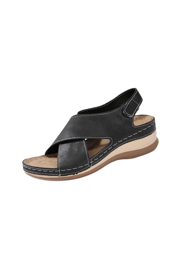 Women Beach Sandals for Spring Summer Casual Wear Wide Width Comfortable Sandals Women Wedge Heel Open Toe