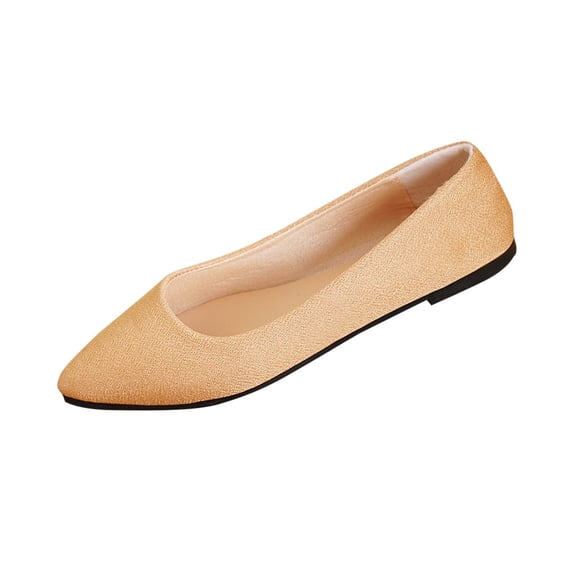 Wensltd Women Black Shoes Comfortable Pointed Toe Closed Toe Wide Width Flat Shoes Casual Style Soft Sole Lightweight Daily Walking
