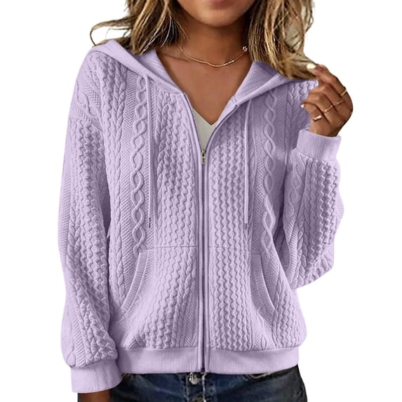 Wensltd Women Casual Tops Long Sleeve Outerwear With Pockets Relaxed Fit Everyday Jacket Coat