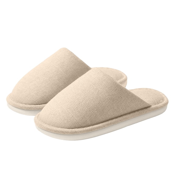 Wensltd Women Closed Toe Slide Slippers Wide Width Soft Flat Sole Indoor Daily Slippers For Bedroom