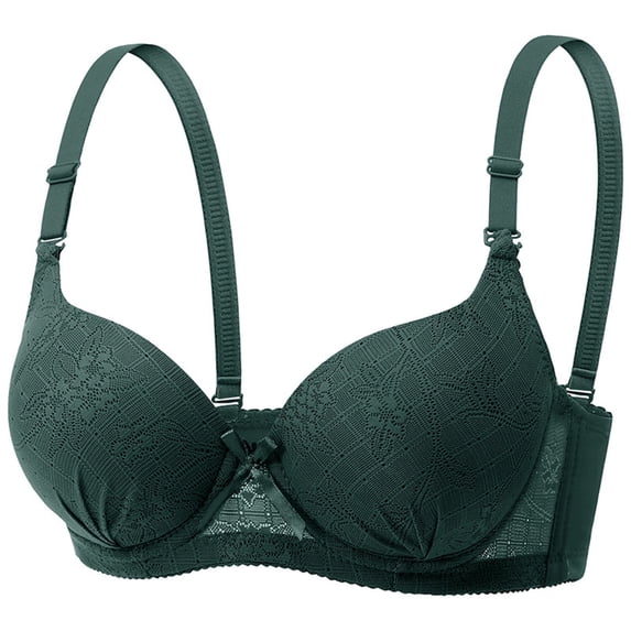 Wensltd Women Comfortable Solid Color No Underwire Backless Push Up Bra Adjustable Straps Elegant Everyday