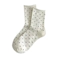 thumbnail image 1 of Wensltd Women Crew Socks Cute Pattern Casual Slouch Socks Vintage Style Socks Black White Color Socks, 1 of 2