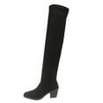 thumbnail image 1 of Wensltd Women Fashion Over The Knee Boots Winter Trendy Retro Solid Color Long Calf Boots Comfortable Stylish Party High Heel for Women, 1 of 9